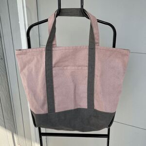 Vintage 90s G.H. Bass & Co. Two-Tone Canvas Tote Bag Classic Minimalist, UNISEX